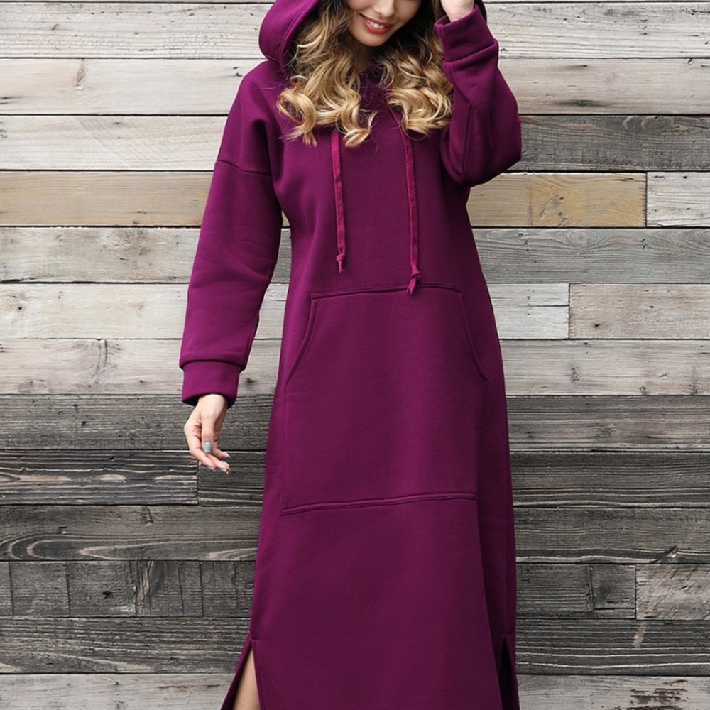 Pocket Hoodied Maxi